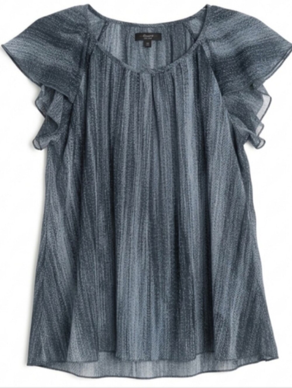 Cocomo Petite Textured Blouse in Blue